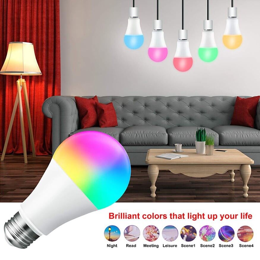 Bóng Đèn 220V E27 Rgb Đèn Led 5W 15W Rgb Lampada Đèn Led Rgbw Thay Đổi Nhiều Màu Sắc Với Bộ Nhớ Điều Khiển Từ Xa Ir Để Trang Trí Nhà Nghỉ Lễ