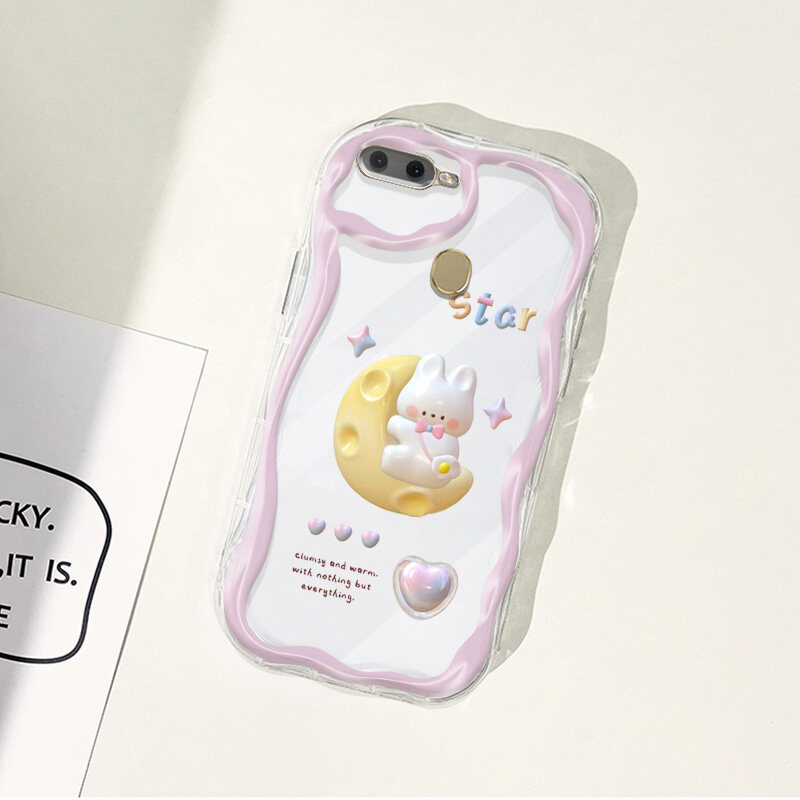 Callfire 2023 mới dễ thương Ốp điện thoại cho OPPO A7 A5S A12 a11k F9 F9 Pro Vỏ với bảo vệ máy ảnh thiết kế mới trường hợp trong suốt