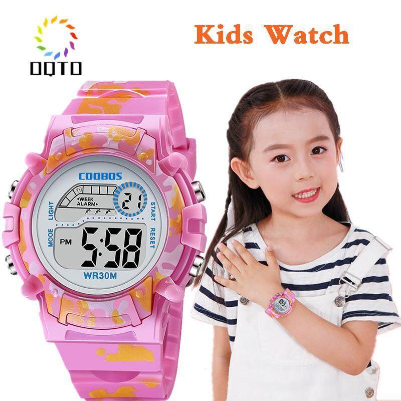 OQTO COOBOS 1015 Trẻ Em Nhiều Màu Dạ Quang Học Sinh Đồng Hồ Điện Tử Dễ Thương Cho Trẻ Em Đồng Hồ Chống Thấm Nước Đồng Hồ Đeo Tay Đồ Chơi Quà Tặng bán chạy