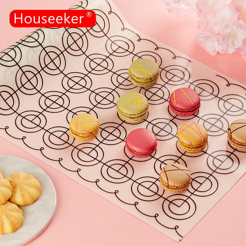 Houseeker Thảm Nướng Bánh Macaron Bằng Silicon 60X26Cm Cho Bánh Mì Tấm Nướng Bánh Quy Chống Trượt Tái Sử Dụng Chịu Nhiệt, Cho Chảo Nướng