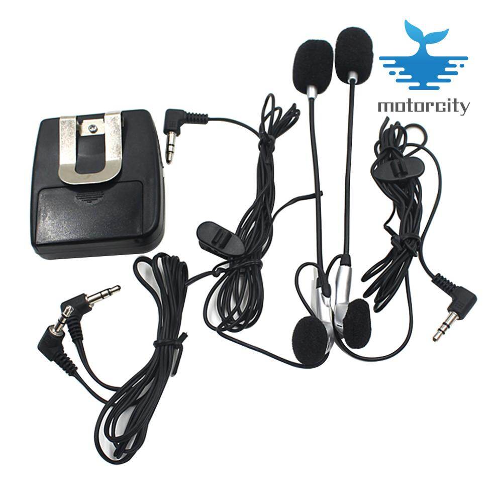Rider to Passenger Motorcycle Helmet Intercom Wired Headset Interphone