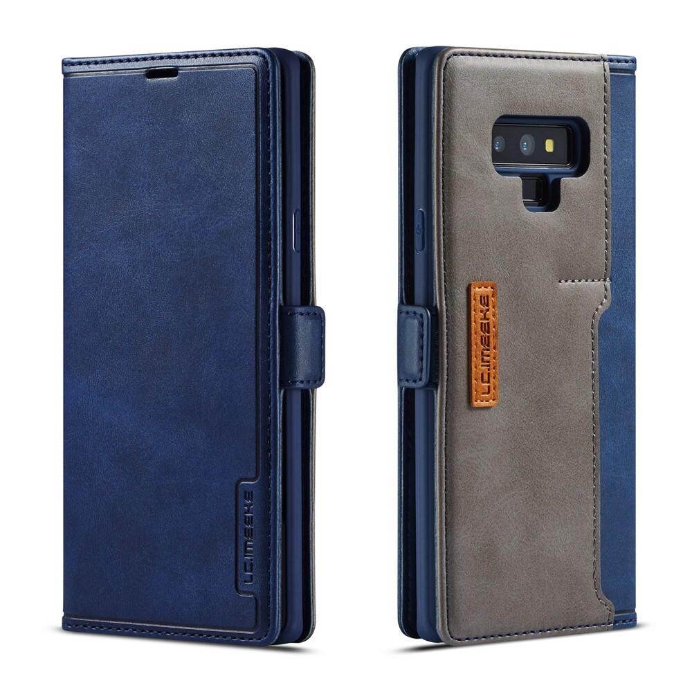 For Samsung Galaxy Note 9 Case Luxury Retro Premium PU Leather Magnetic Flip Case Vintage Stand Wallet Cover Bags