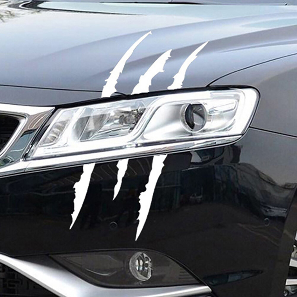 Funny Claw Scratch Stripe Phản Quang Xe Đèn Pha Decal Sticker Trang Trí