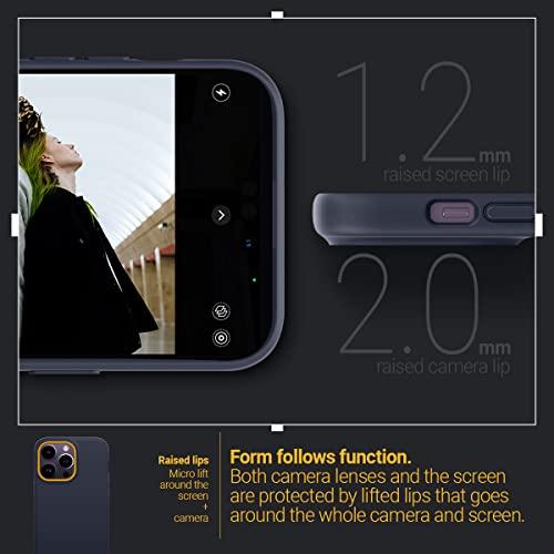 Caseology Ốp Lưng iPhone 14 Pro Tấm Nhựa PC Phủ Silicone Tương Thích MagSafe Phủ TPU Bền Màu Nano Pop Mag - Blueberry Navy