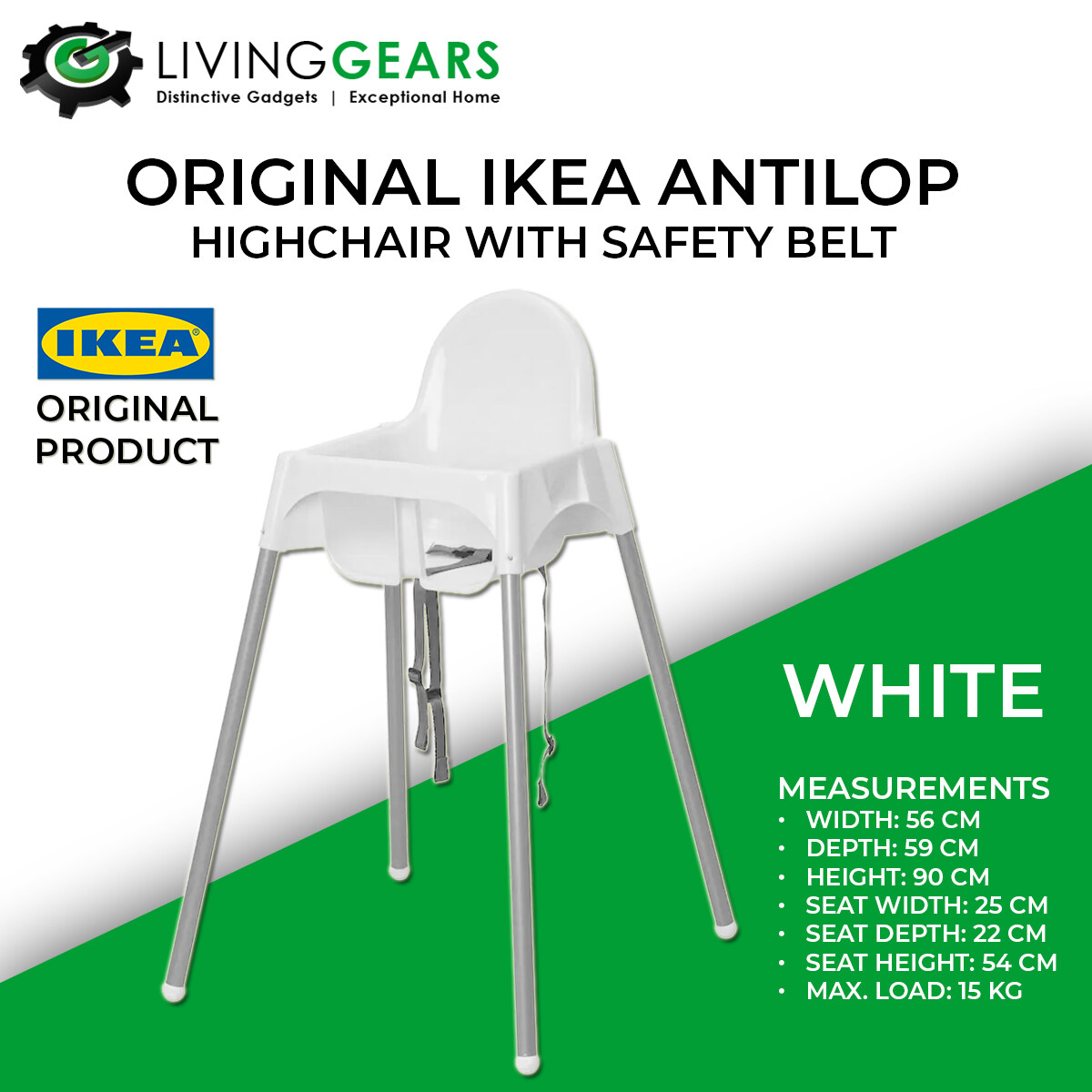 Ikea high best sale chair lazada