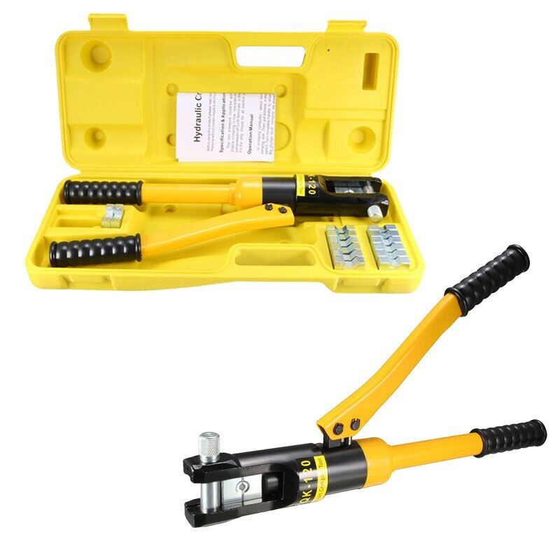 Hydraulic Crimping Tool 8 Ton Hydraulic Wire Cable Lug Crimper Plier ...