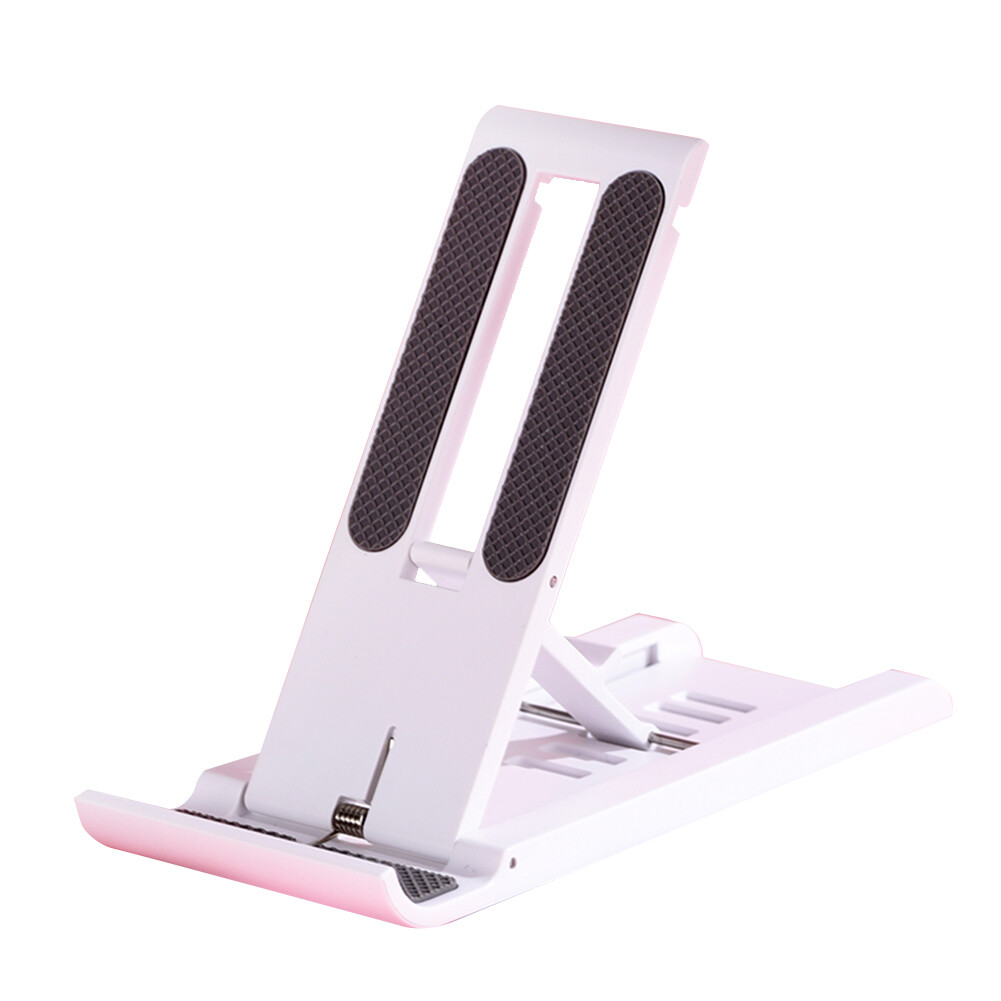 Folding Phone Holder Portable Adjustable Angle Desktop Tablet Bracket Multi-functional Hollowed Desk Stand