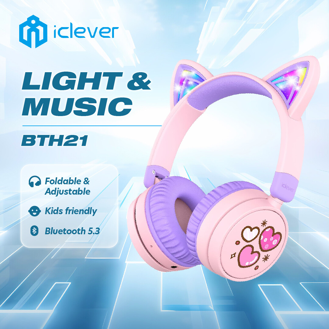 Iclever Best Headphones For 11 Year Old IClever HS01 Kids Cat Ear