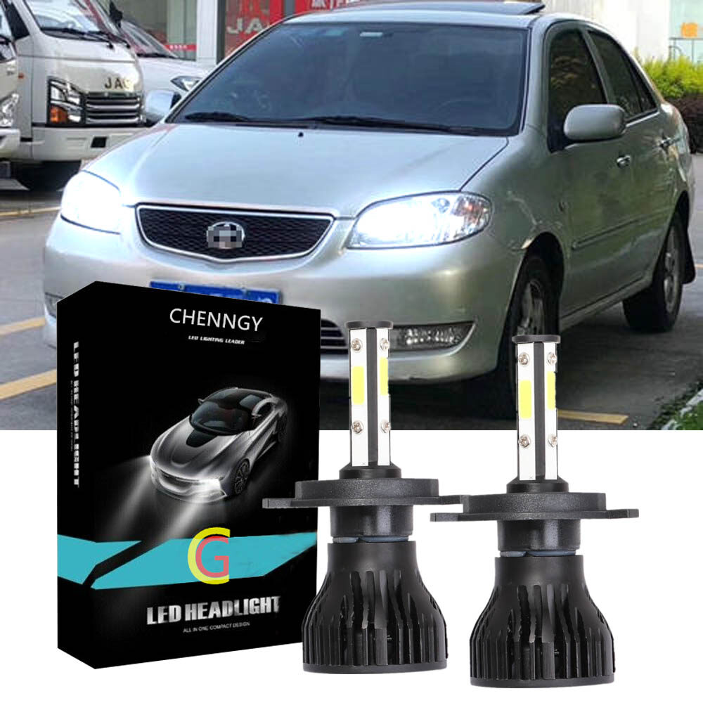 Dành cho toyota vios , ncp42 2003 2004 2005 2006 2007 - 2 cái đèn pha led bóng đèn pha