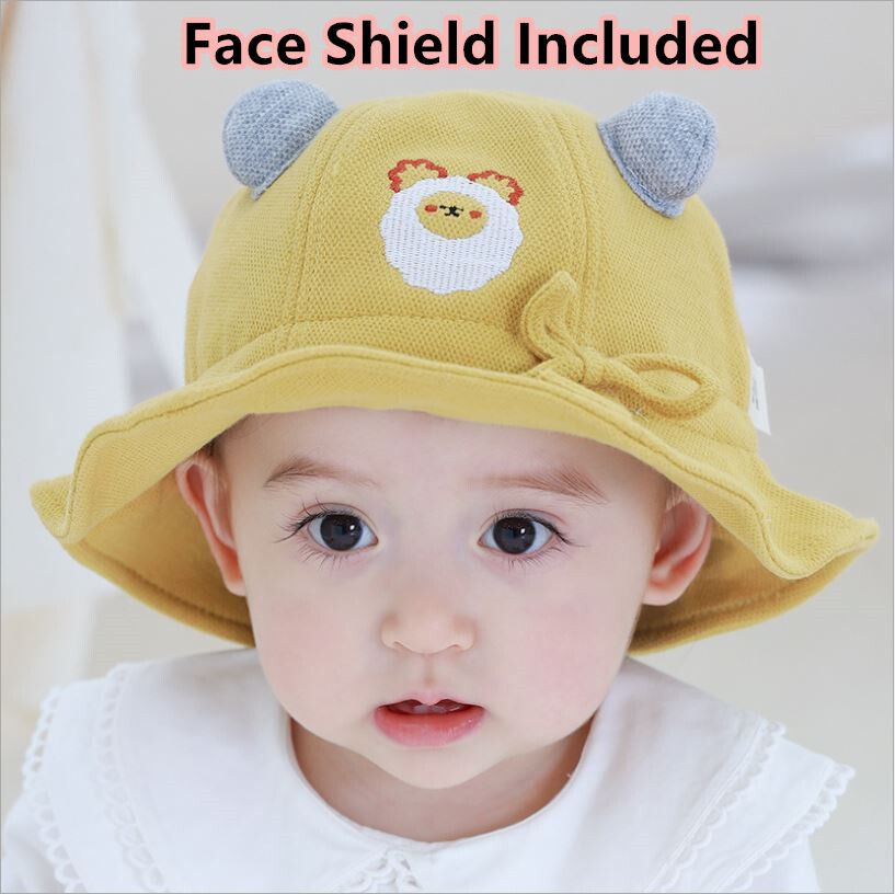 Infant hat store with face shield