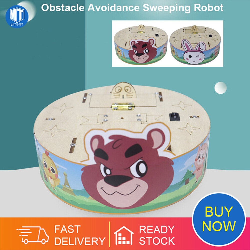 DIY Obstacle Avoidance Sweeping Robot DIY Science Experiment Kit & Education Model Toy For Children Gift Toy Project