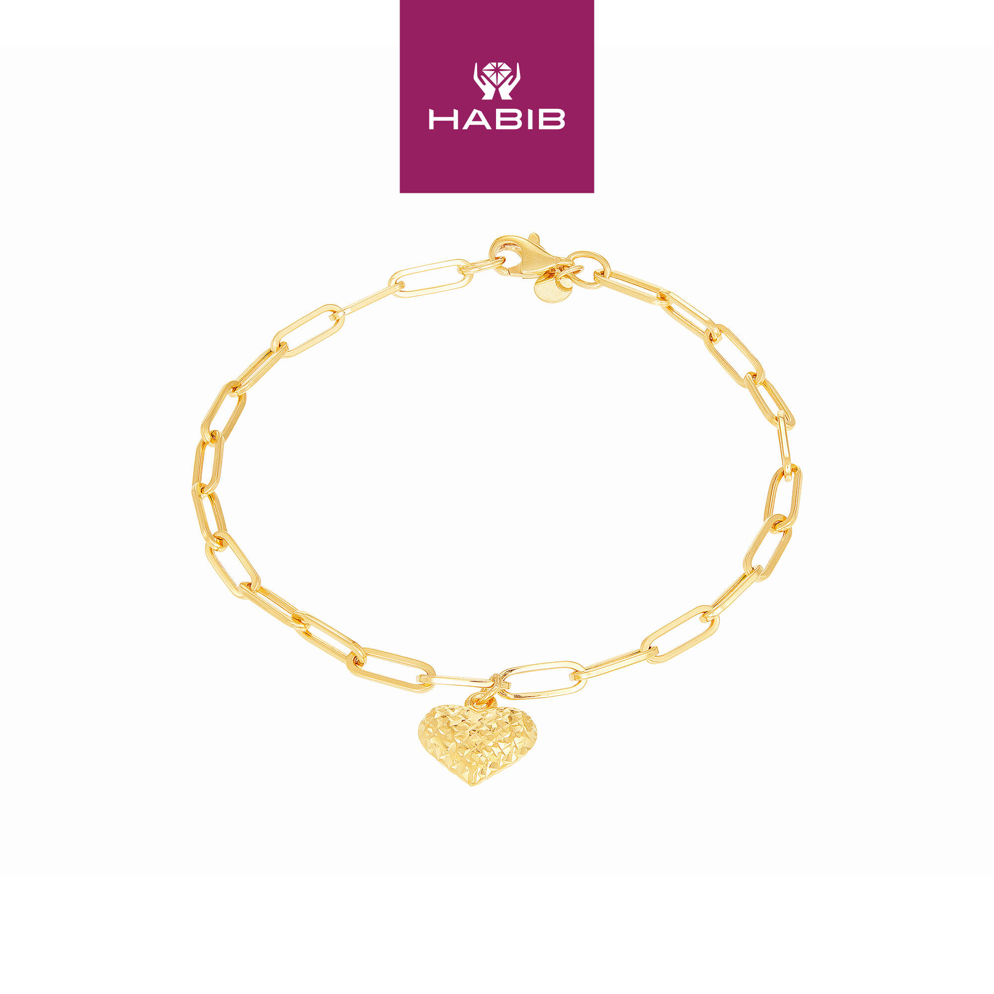 HABIB Oro Italia 916 Yellow Gold Bracelet GW38860821 (22K Gold