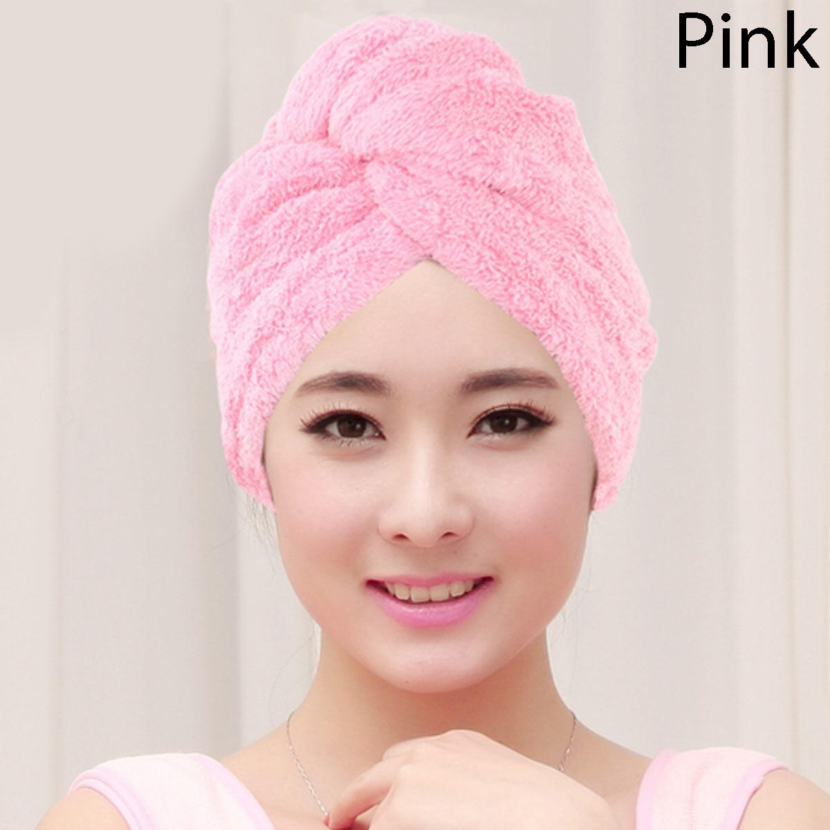 1 Set 5Pcs Durable Useful Helpful Cute Wrap Hair Hat Bathroom Girls Women