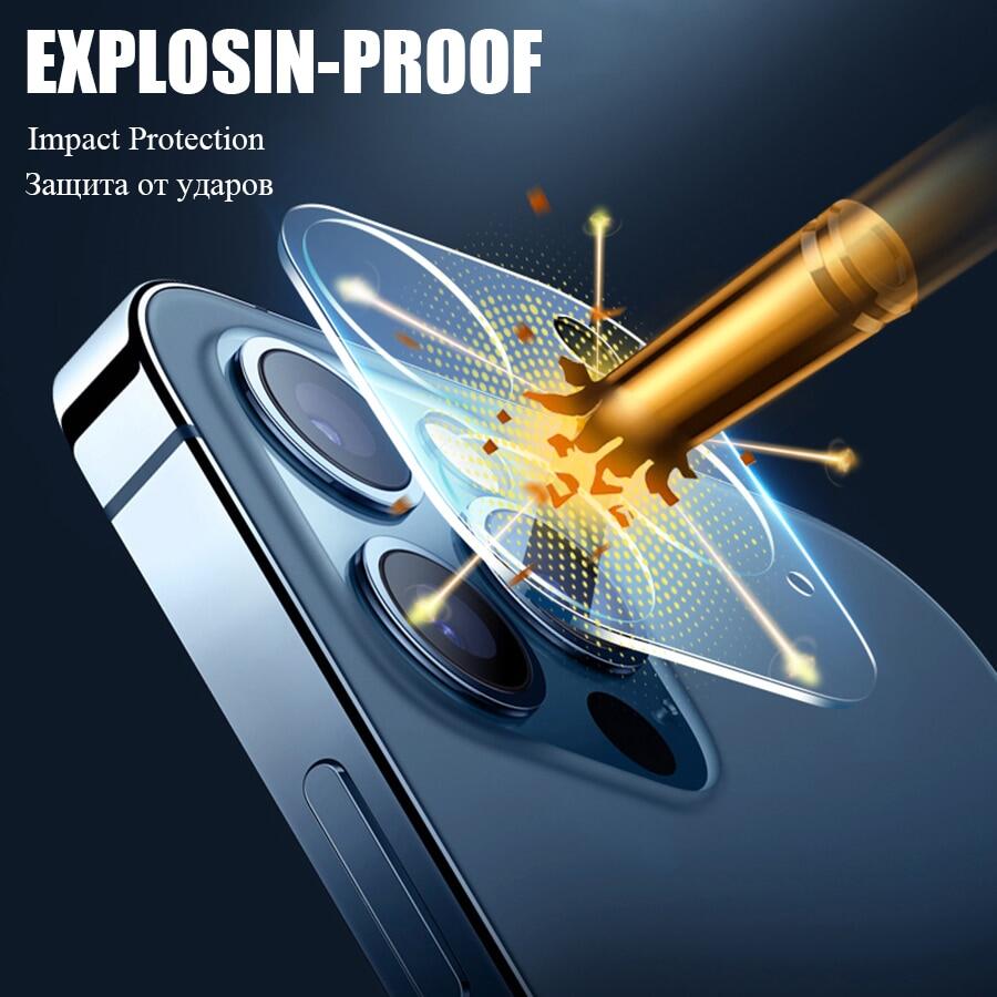 Kính Cường Lực Che Phủ Toàn Bộ Ống Kính Máy Ảnh Cho iPhone 14 Plus 14 13 12 Pro Max Bảo Vệ Màn Hình Mini Cho iPhone 11 Pro Max Bảo Vệ Máy Ảnh
