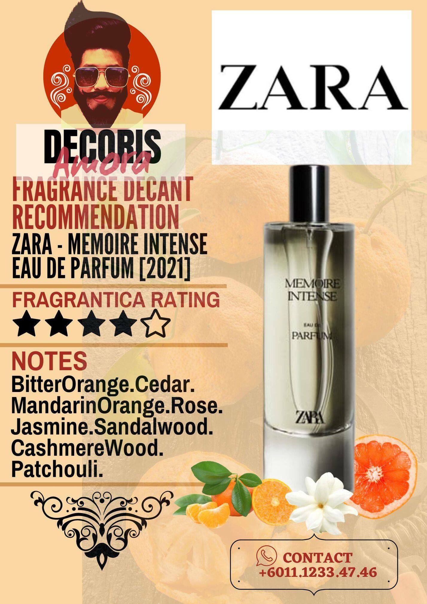 Zara Memoire Intense Perfume Decant Lazada