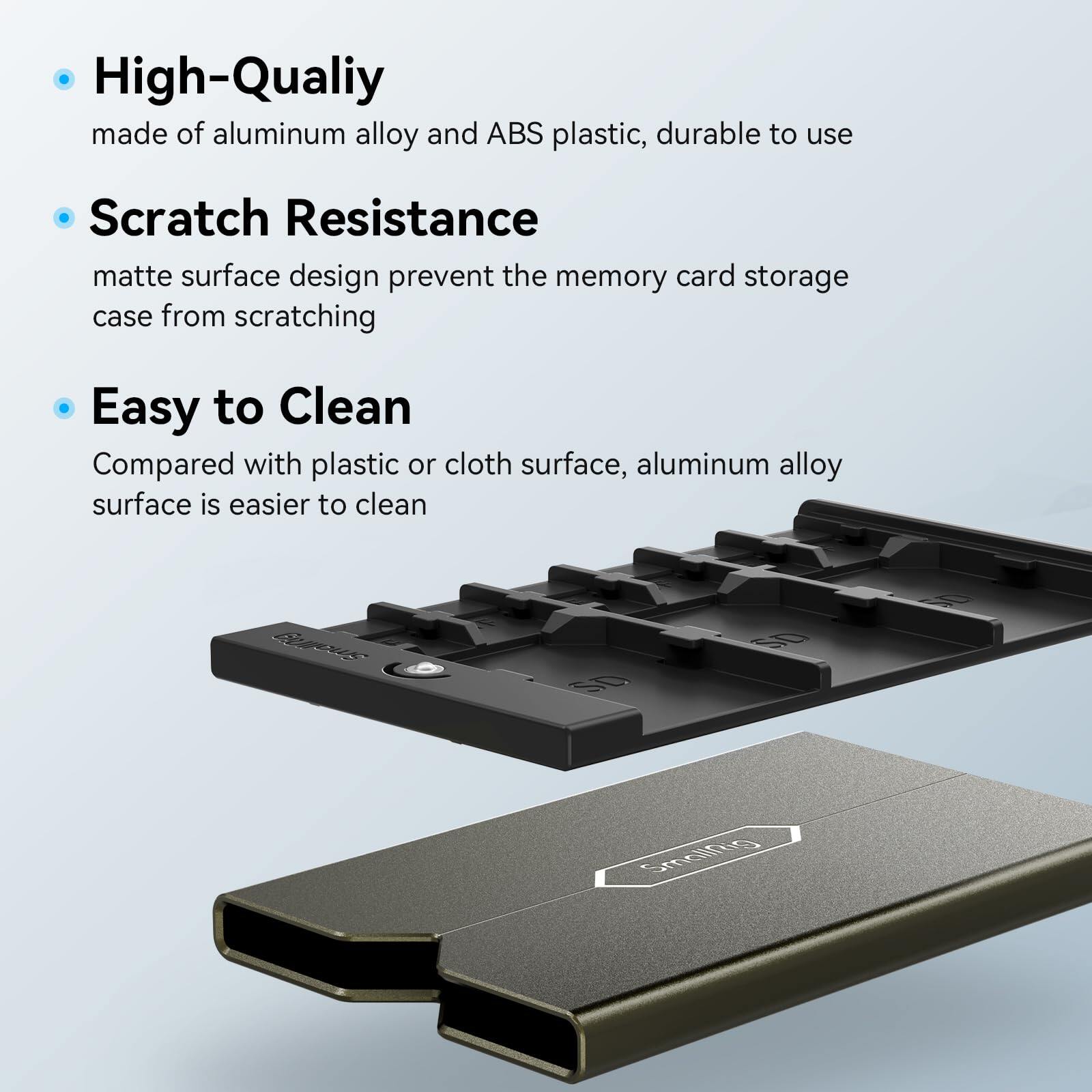 SmallRig Thẻ nhớ trường hợp chủ lưu trữ thẻ nhớ chủ cho SD / Micro SD (TF) 2832b