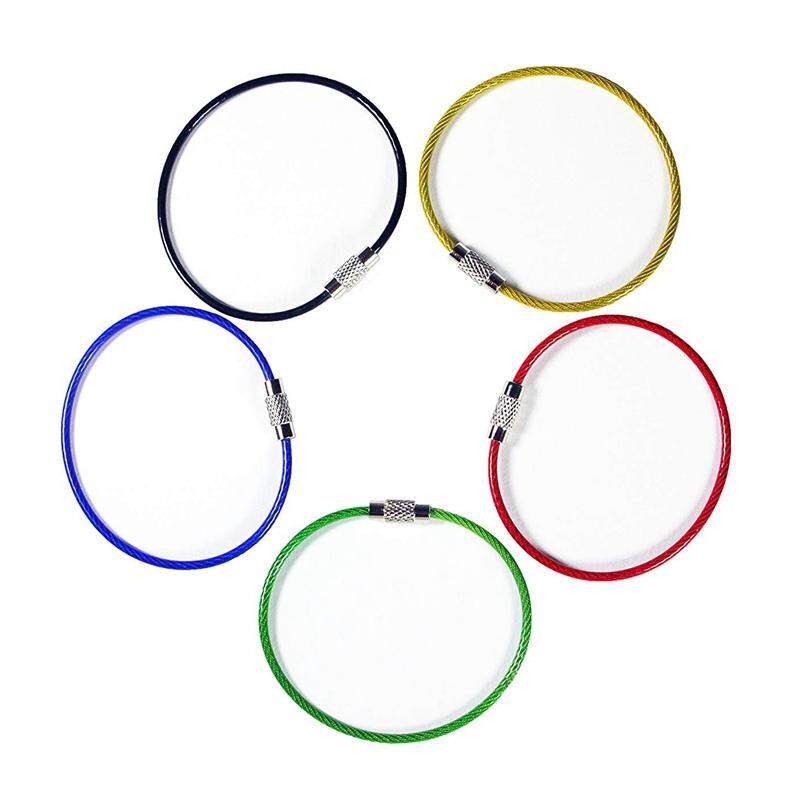 Mua 20Pack Colored Nylon Coated Stainless Steel Wire Keychains 2Mm 6.3 Inches Aircraft Cable Key Ring Loops for Hanging Luggage Tags or ID Tags