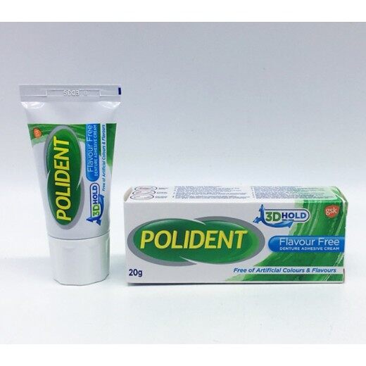 Polident Denture Adhesive Cream 20g Flavour Free Exp 0126 Lazada