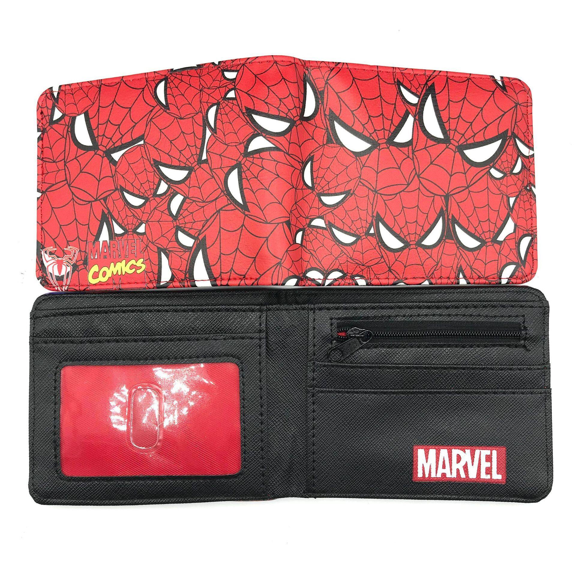 New MARVEL PU Cartoon Superhero Spider Wallet IronMan Captain American  Bifold Boy Wallet Girl Child Coin Purse Holiday Gift | Lazada PH