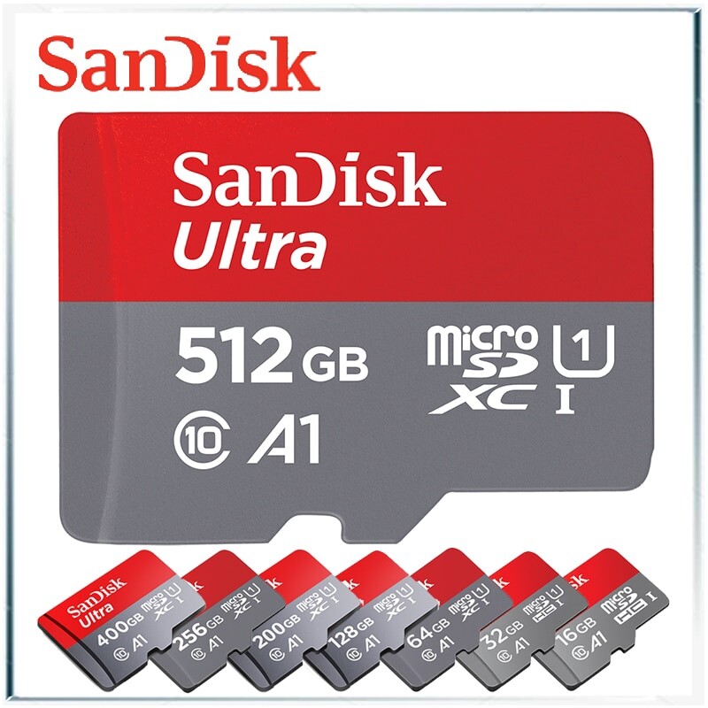 Hàng Có Sẵn + Giao Hàng Miễn Phí + COD Thẻ Nhớ Sandisk Ultra Micro SD