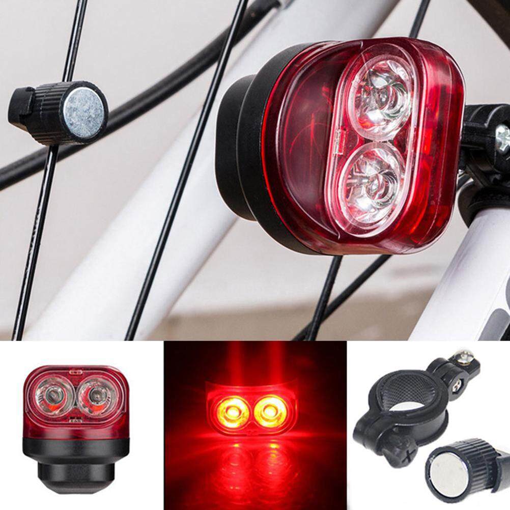 Bicycle LED Tail Light Selfpowered Induction Bike Light Cycling Night Warning Rear