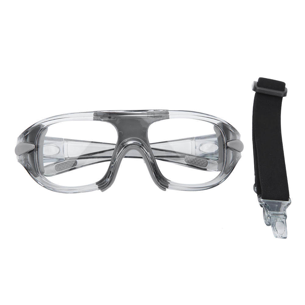 【charman Hot Sale】Safety Sports Goggles Anti Shock Basketball PC Lens Protective Glasses for Outdoor Football Soccer gray