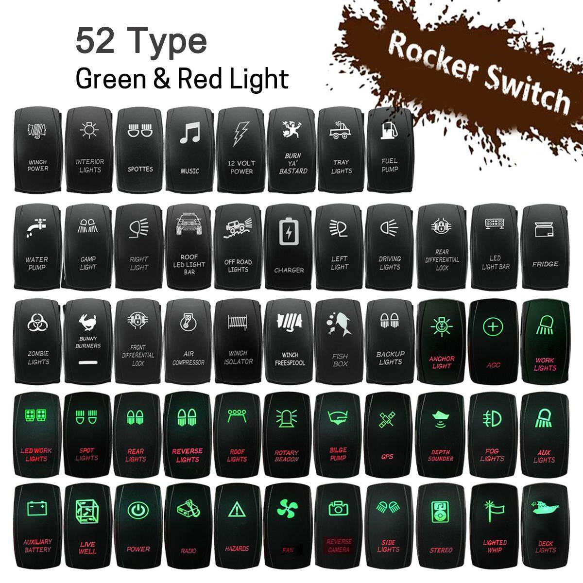 Carling Boat Rocker SwitchOn On No Cover Plate 20A 12V Off