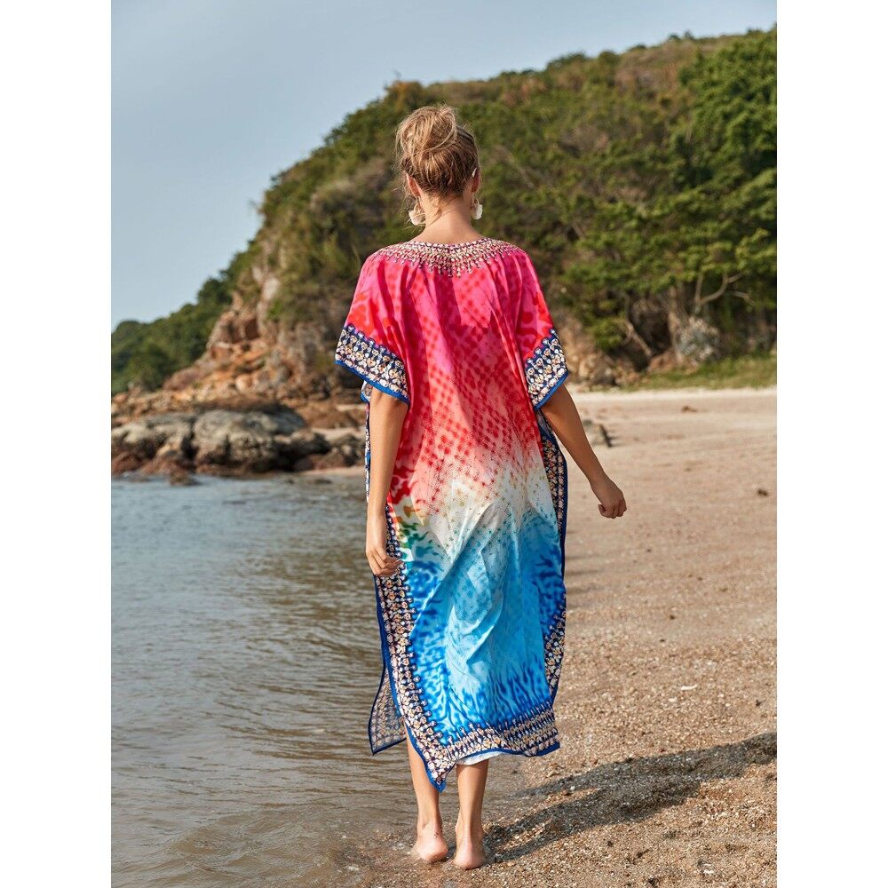 long silk kaftan
