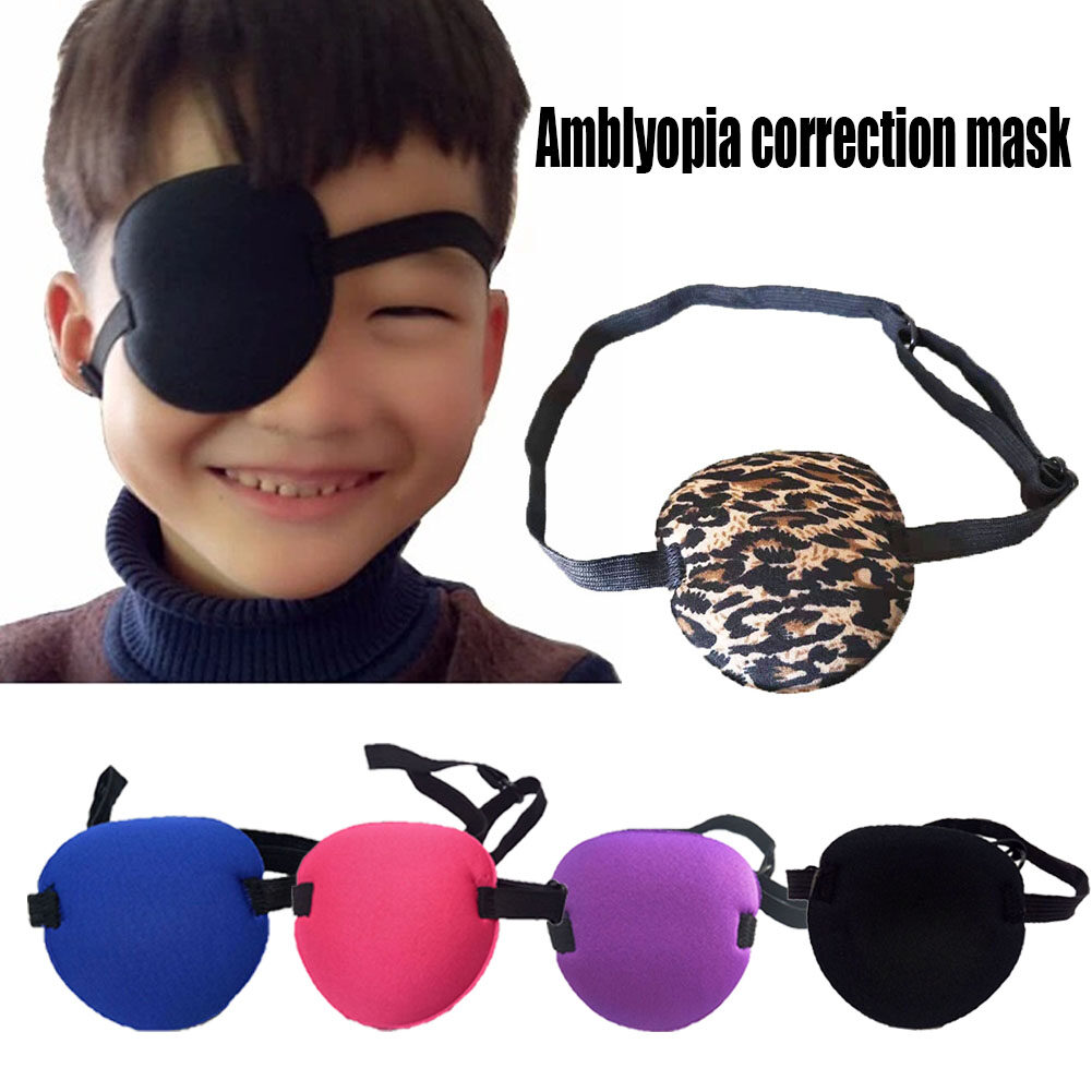 FG Concave Eye Patch Foam Groove Adjustable Strap Washable Eyeshades