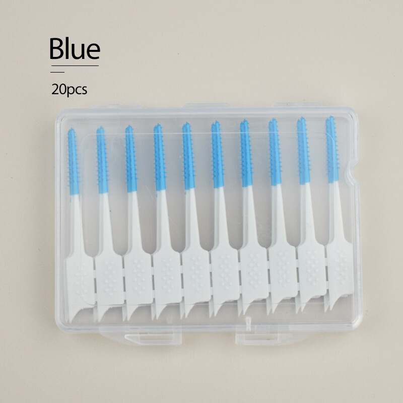 Tăm xỉa răng nha khoa bàn chải Bàn chải silicon kẽ răng giữa các răng tăm Silicone với công cụ làm sạch răng miệng sợi