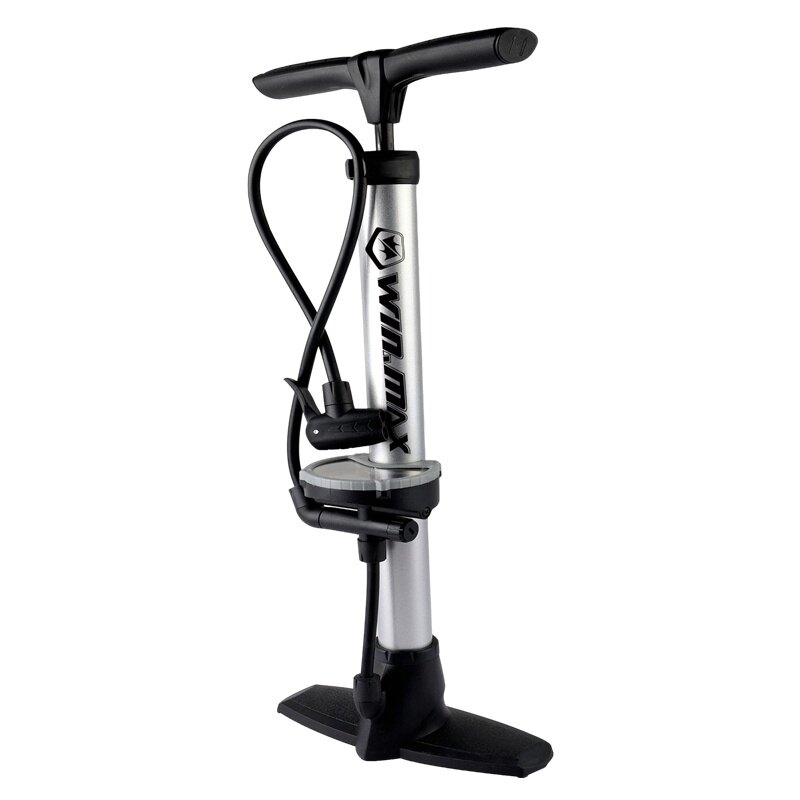 Máy bơm đứng sàn xe đạp winmax presta schrader chuyển đổi van kép máy bơm lốp xe đạp đường trường mtb bơm hơi với áp suất không khí