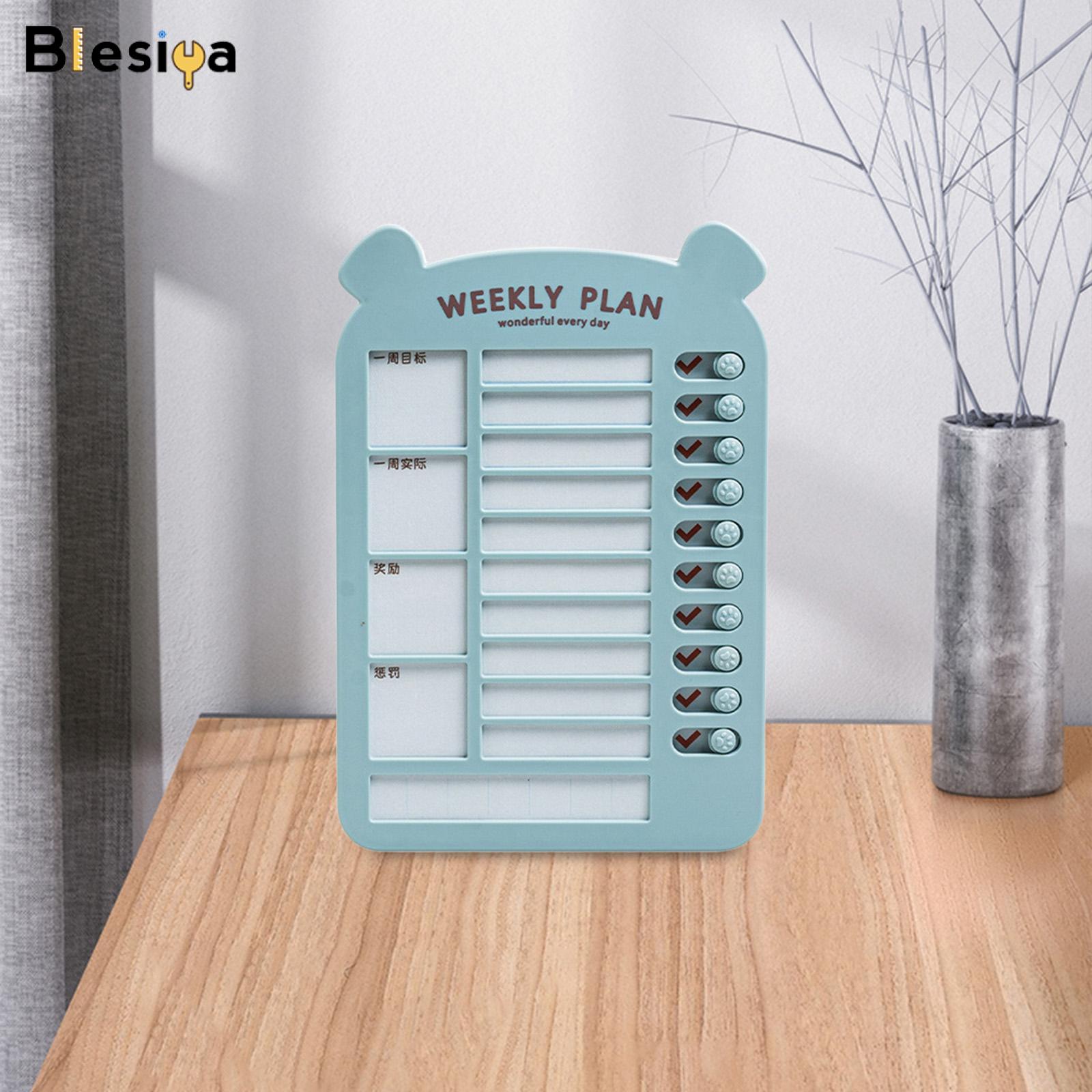 Blesiya List Board Daily Task Planning Board Chart Memo for RV Office Home
