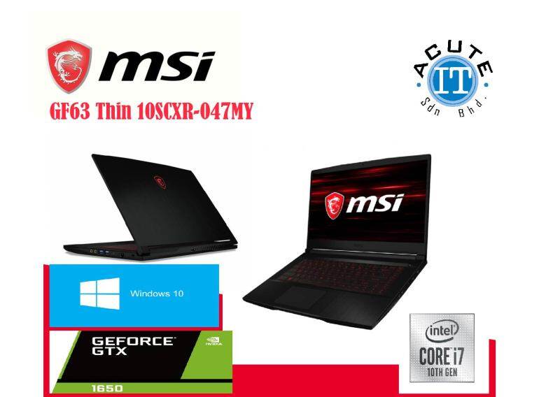 MSI GF63 10SCXR-047MY Malaysia