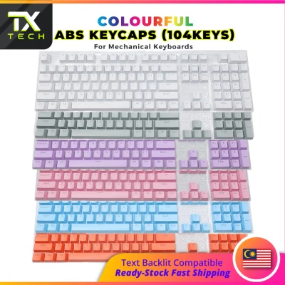 104 Key Colorful Mechanical Keyboard Double shot ABS Keycap DIY keycaps Custom