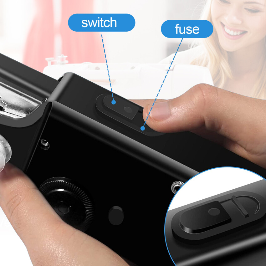 Máy May Cầm Tay, Máy May Mini Cầm Tay Cho Người Mới Bắt Đầu, Máy Khâu Điện Không Dây Kèm Phụ Kiện May Quần Áo, Rèm Cửa, Đồ Thủ Công Sửa Chữa Nhà Cửa & Tự Làm