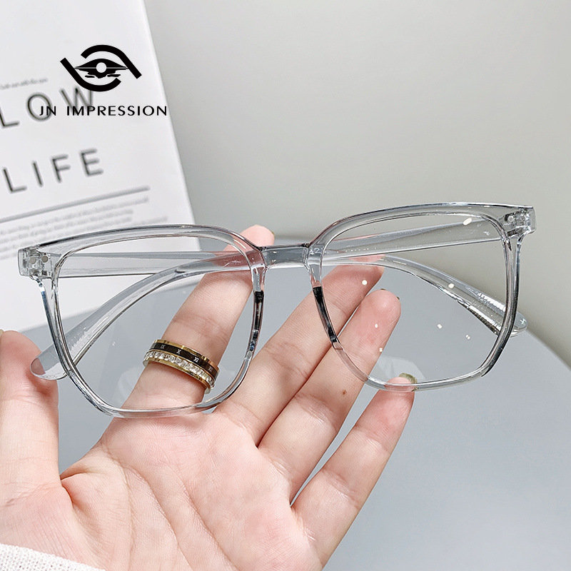 JN IMPRESSION Cảm quang thay đổi màu sắc mắt kính cận Lớn Khung thay đổi màu sắc gọng kính hoàn thành trừ kính