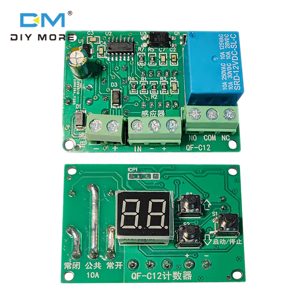 diymore 5V 12V 24V Rơle hẹn giờ lập trình Rơle tác dụng chậm mô-đun chu kỳ hẹn giờ với màn hình LED