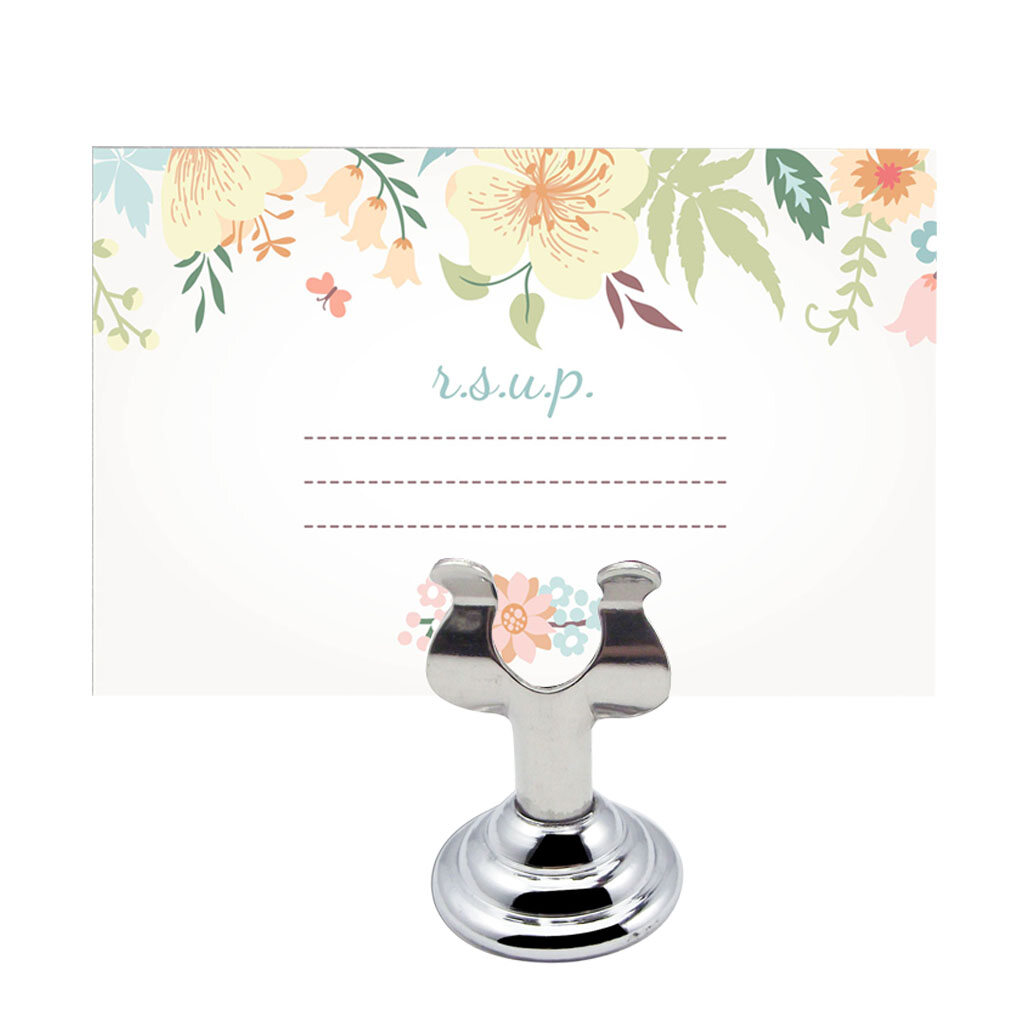 Table Number Plate Holder Name Card Stand Message Note Clip Decoration
