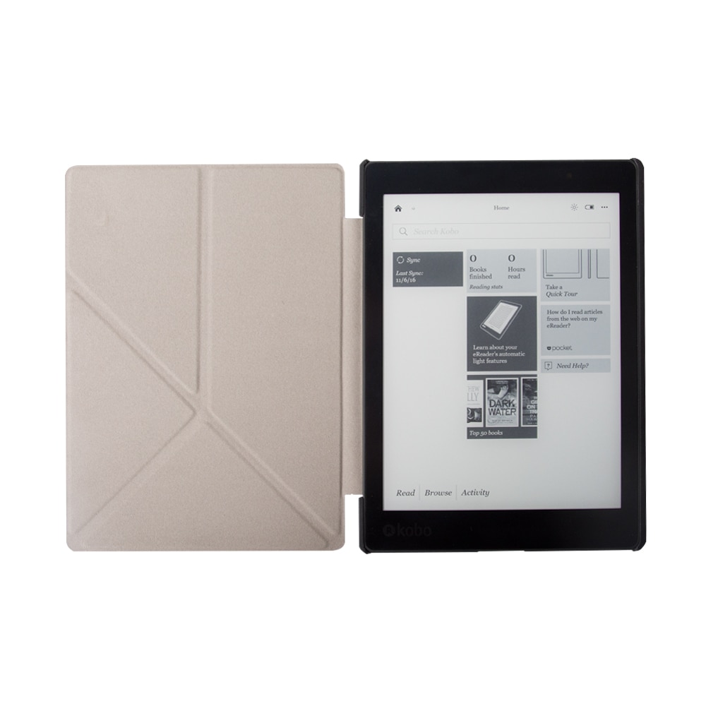 Suitable For 2016 Kobo Aura One 7.8-Inch E-Book Leather Folding Protective Shell Intelligent Wake-Up Anti Falling Case