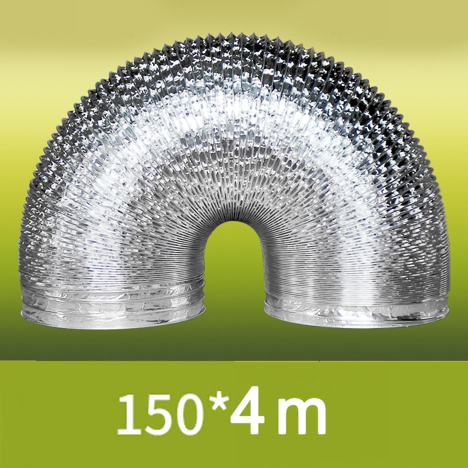 150 Vent Hose Lengthened Thickened Aluminum Foil Dusting Hose Household Telescopic Exhaust Hose for Kitchen Range Hood