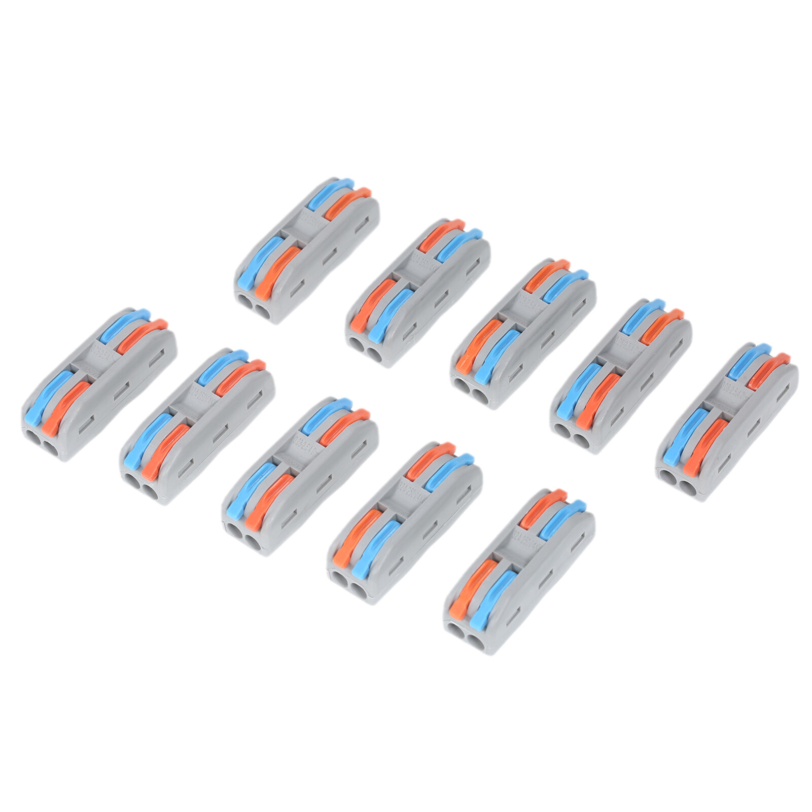 KKmoon 10pcs Wire Connectors Compact Splicing Connectors Cable Connector Set Lever Lock Connectors Universal Wiring Cable Connector Fast Push-in Conductor Terminals