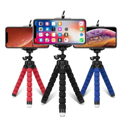 sanhe Flexible Sponge Tripod Octopus Tripod Stand Mount Phone Holder for Cell phone Xiaomi Huawei Video Photo Vlog Vlogging Photography