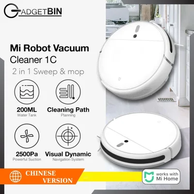 Xiaomi Mijia 1C 2-in-1 Vacuum & Mop Robot Vacuum Cleaner With Mop Xiaomi Robot Vacuum App Remote