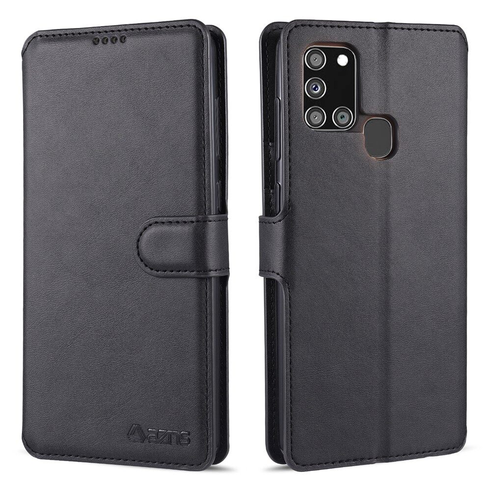 Wallet Flip Case For Samsung Galaxy A21S Luxury Leather Cover Magnetic Vintage Phone Bags Casing with Stand Card Holder