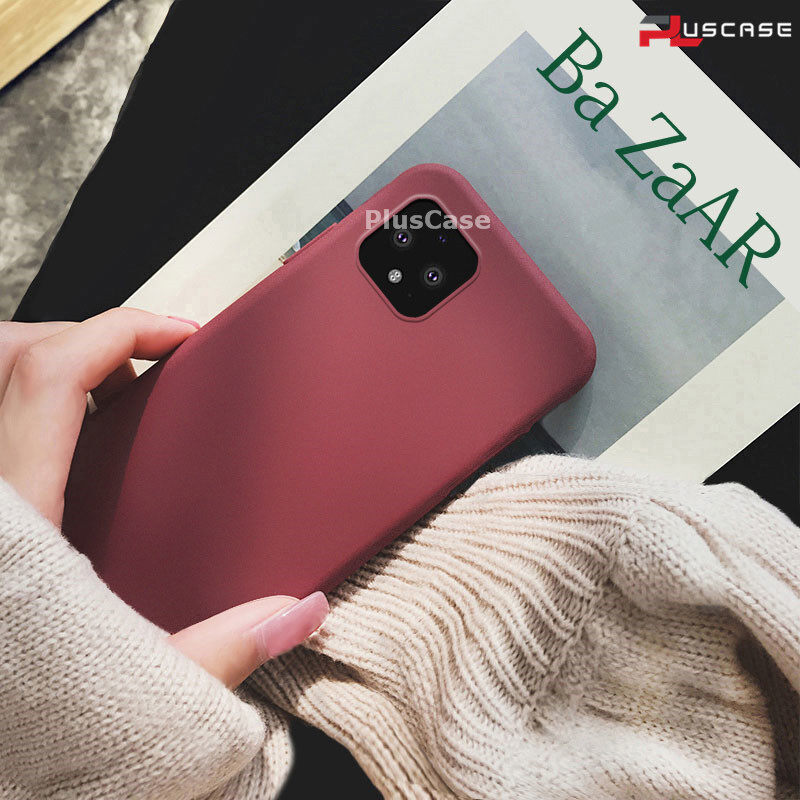 PlusCase cho Google Pixel 4 XL Ốp Lưng Đá Sa Thạch Mềm Siêu Mỏng Mỏng Bảo Vệ Điện Thoại