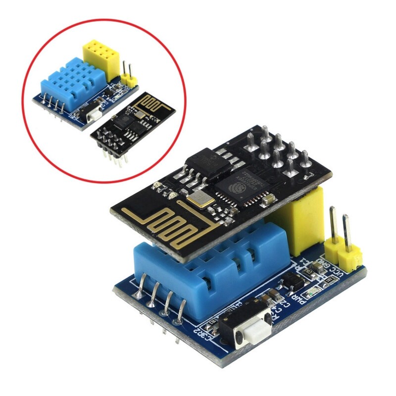 ESP8266 ESP-01 ESP-01S Mô-đun Cảm Biến Độ Ẩm Nhiệt Độ DHT11 ESP8266 WIFI NodeMCU Bộ Dụng Cụ Tự Làm IOT Cho Gia Đình Thông Minh