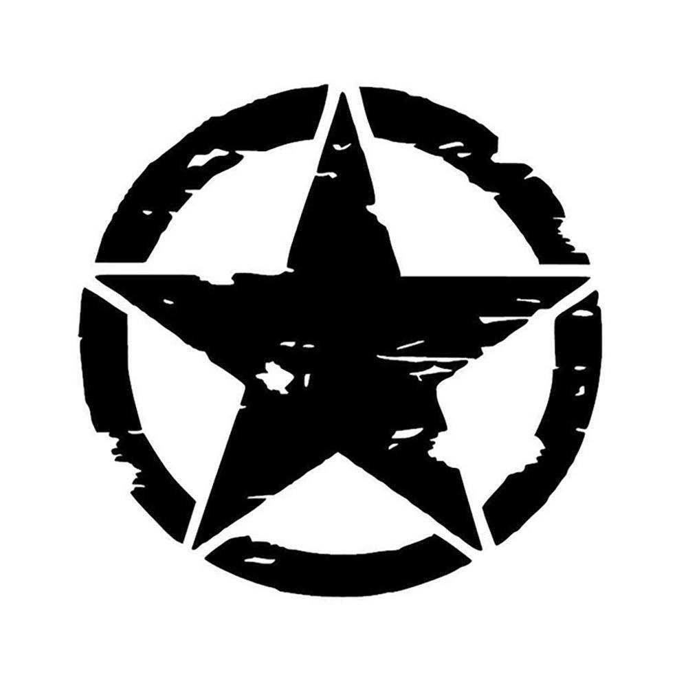 Circle Star Phản Quang Kiểu Dáng Xe Xe Cơ Thể Cửa Sổ Đề Can Sticker Trang Trí