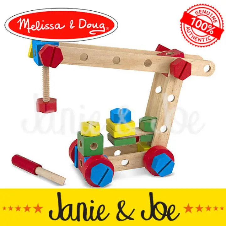 melissa & doug construction set in a box