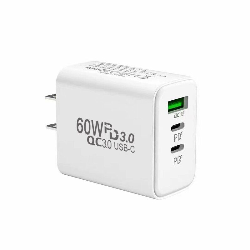 40W Gallium Nitride USB Charger PD Smart Fast Charging Cell Phone Charging Head QC3.0 Laptop Universal Quick Gan Charging Source