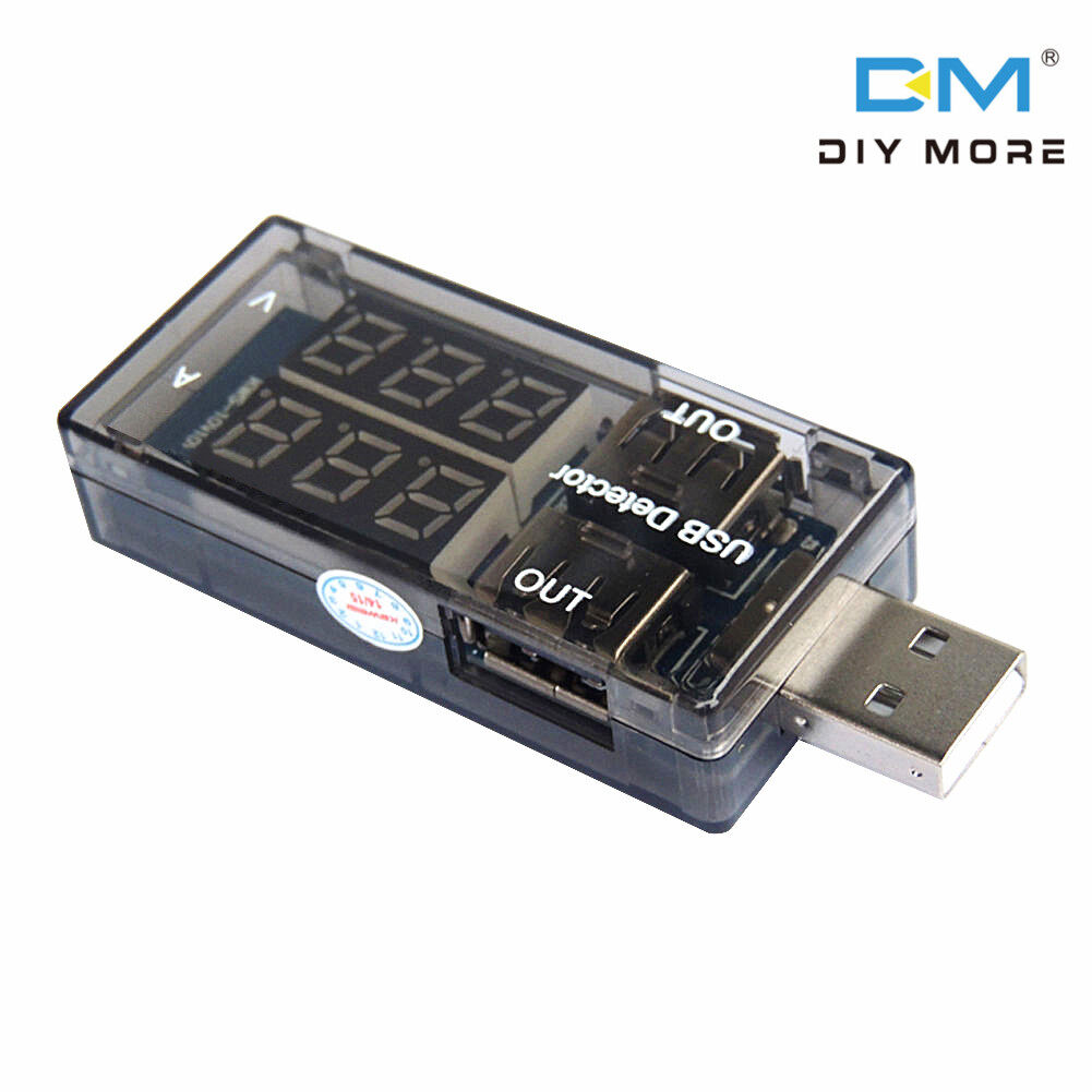 USB Charger Doctor Current Voltage Charging Detector Battery Voltmeter Ammeter Tester Multimeter USB Tester Mobile Power Panel Monitor Gauge DC LED Display